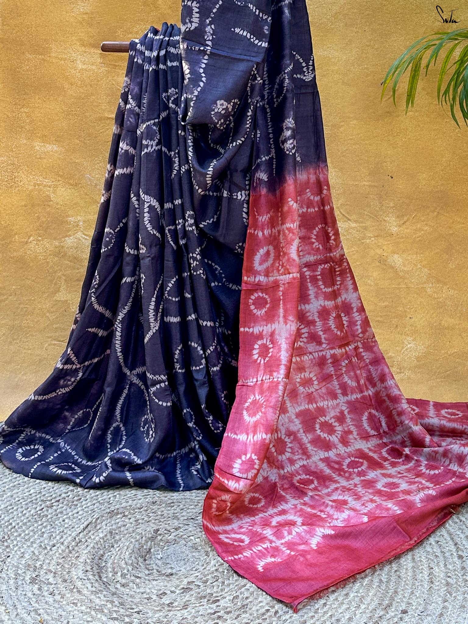 Sutrangi Craft (Pure Tussar Hand Needle Shibori Saree)