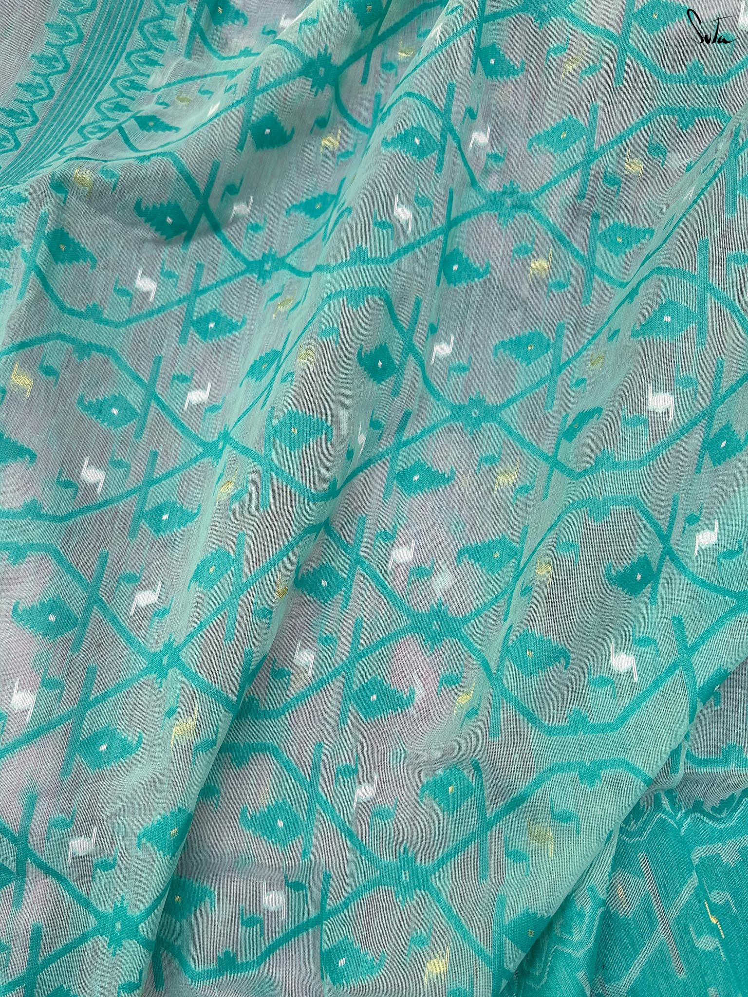 Teal Phoolwari