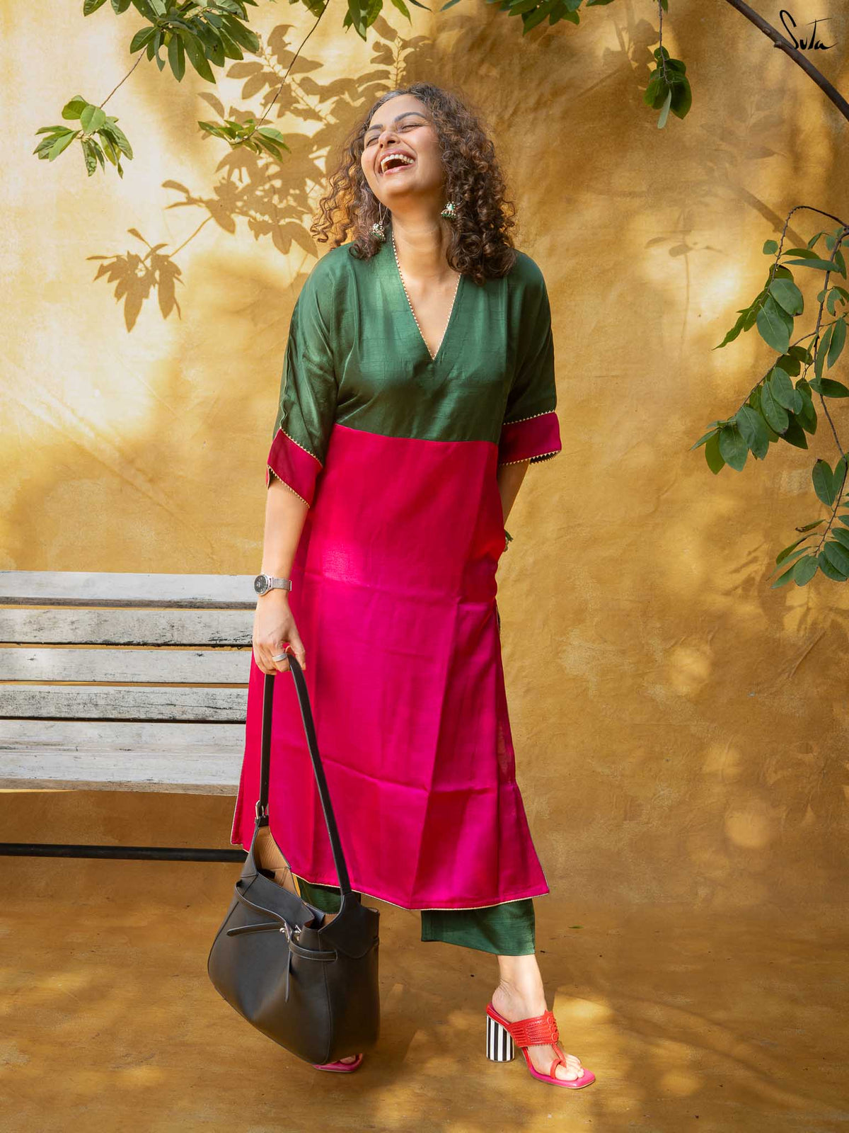 Vira - Green & Pink