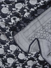 Vulnerable Vijayshanti Black Banarasi Saree