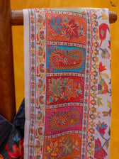 Willow Pashm Multicolour Woolen Saree