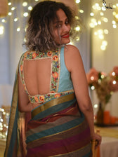 Aasmani Bagicha ( Blouse ) - suta.in