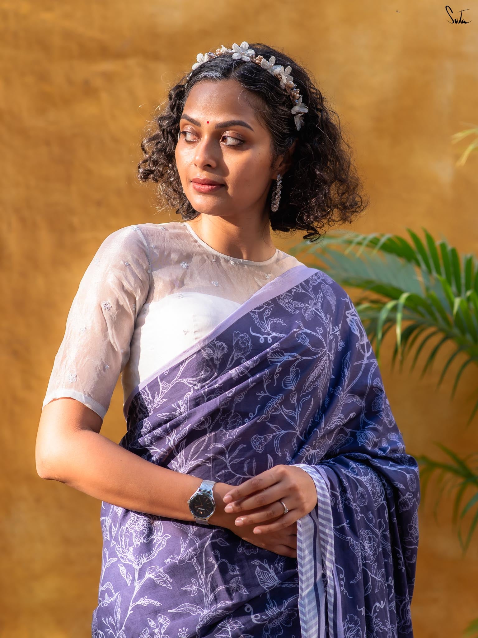 A Tale Of Violet Saree