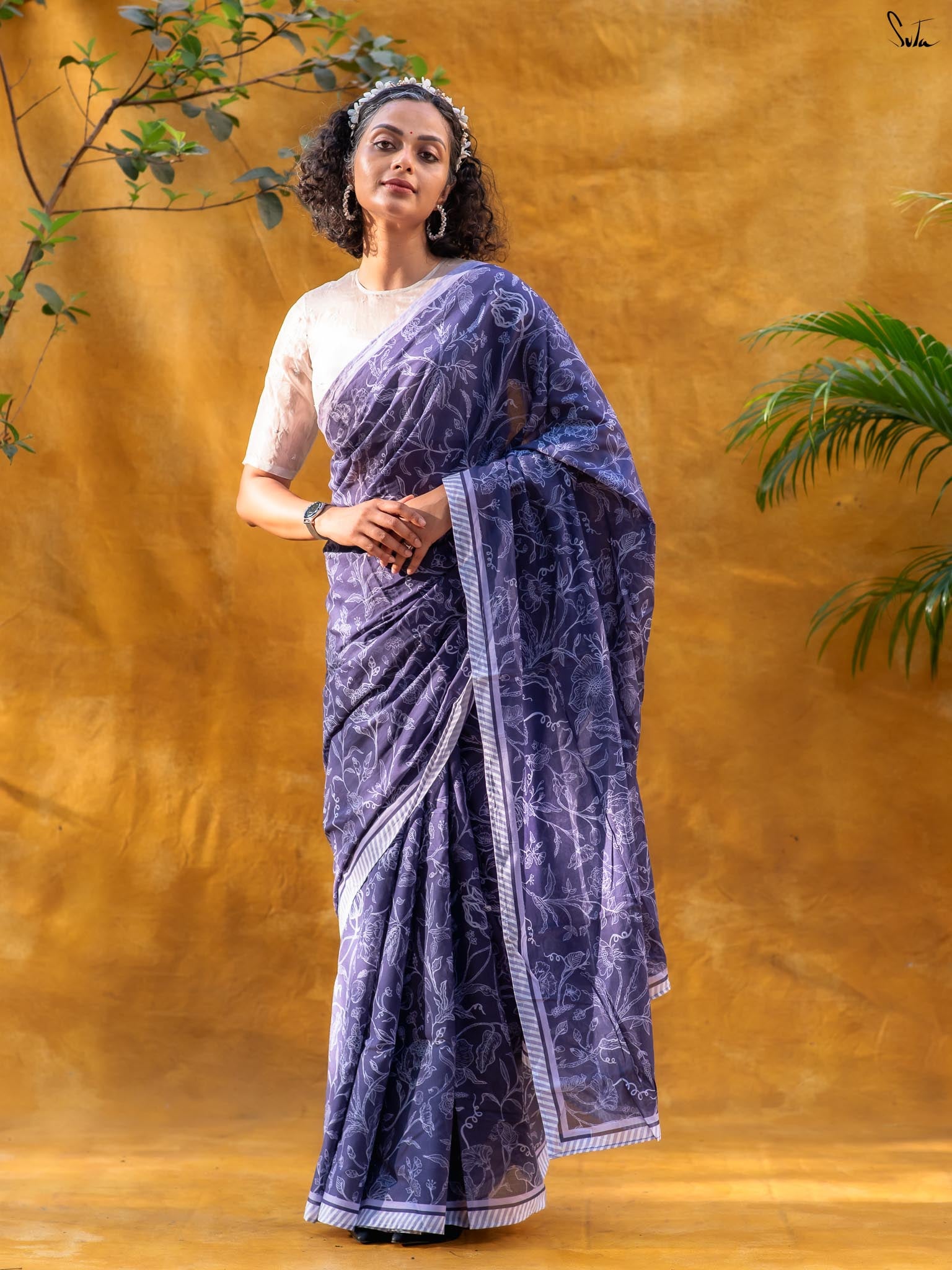 A Tale Of Violet Saree