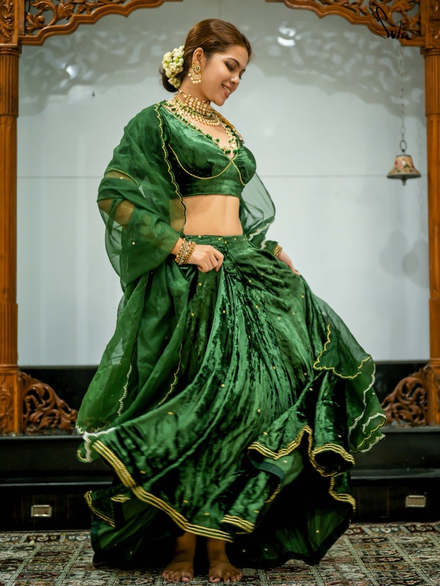 Bagicho mein Mehfil (Lehenga Set) - suta