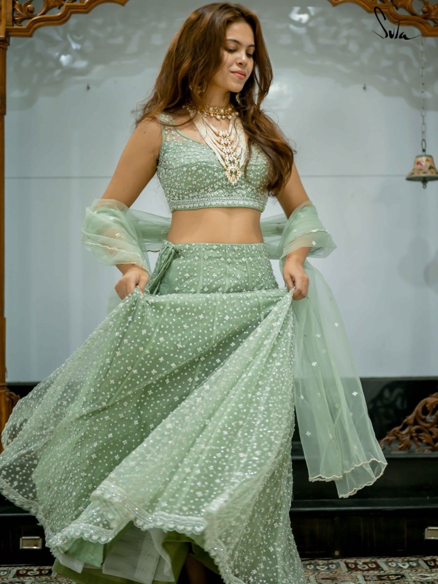 Barfeeli Subha (Lehenga Set) - suta