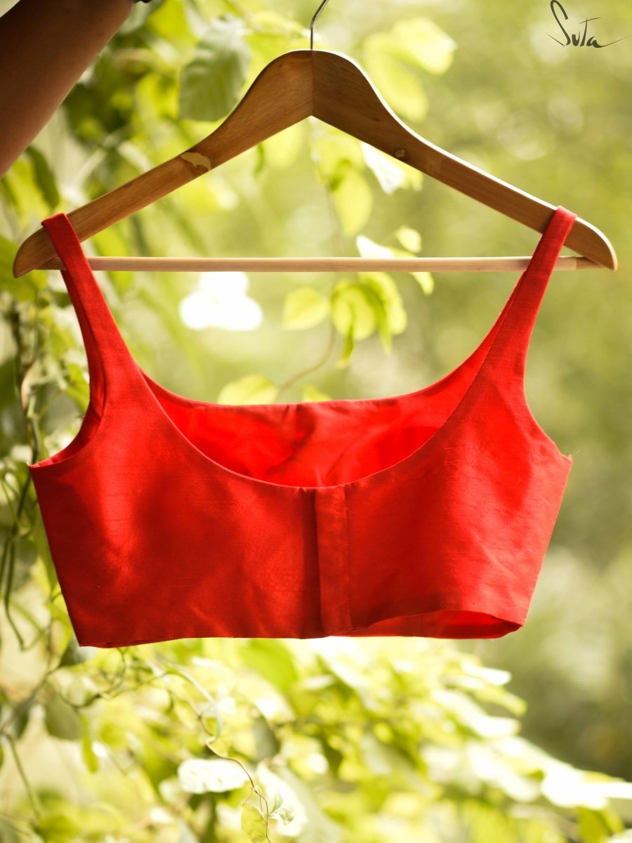 Basic laal (Blouse) - suta.in