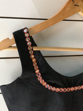 Black glass door ( Blouse ) - suta.in