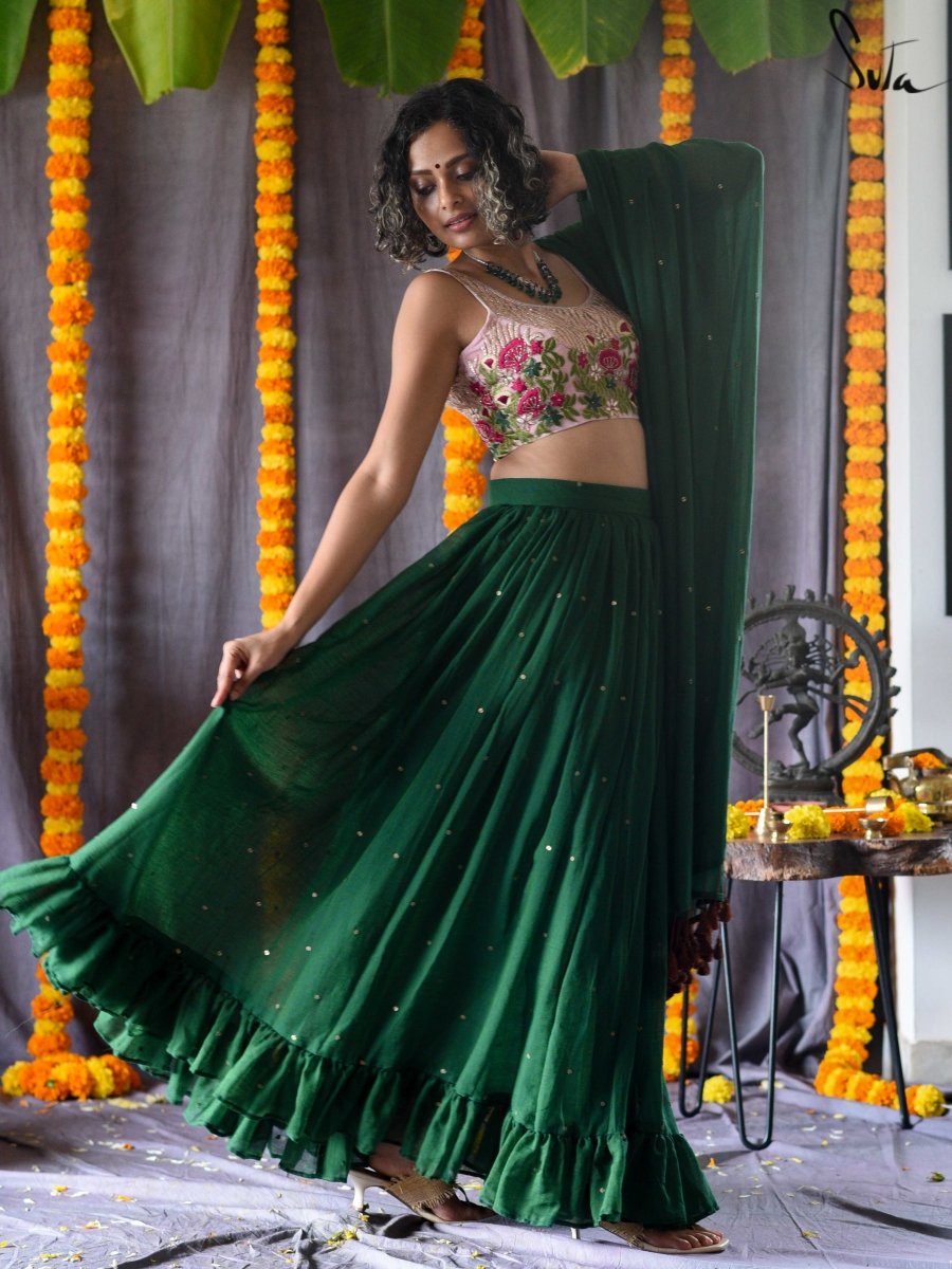 Chamakti Leherein (Lehenga Set) - suta