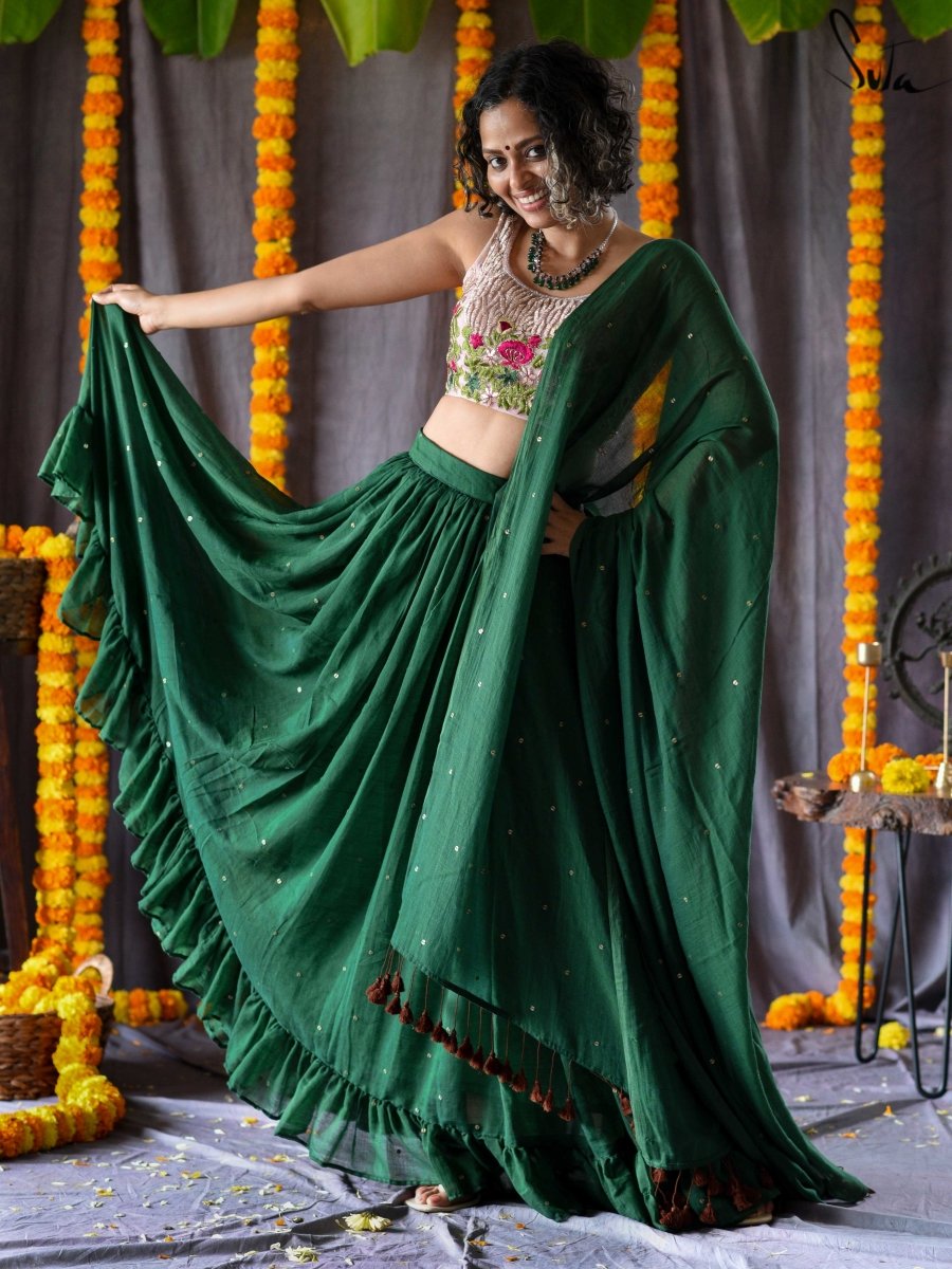 Chamakti Leherein (Lehenga Set) - suta