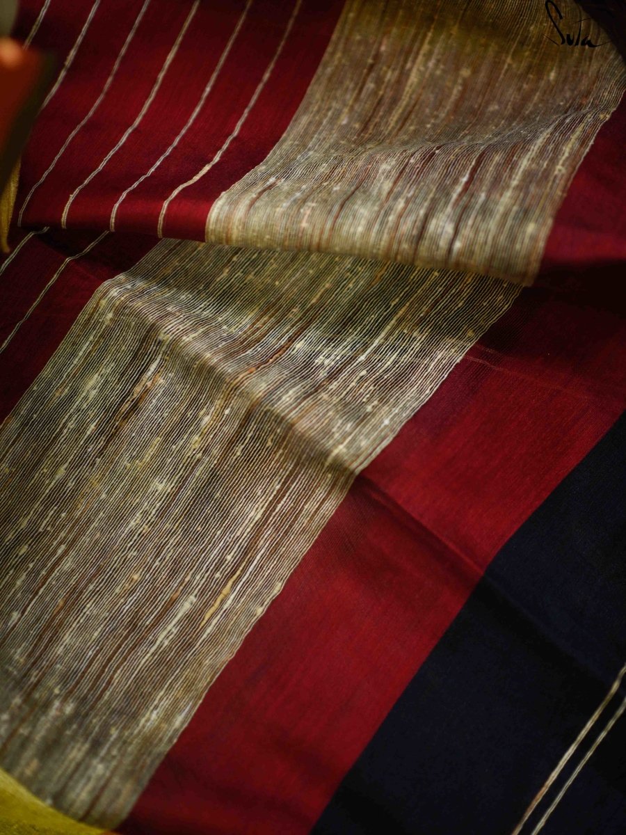 Colour Meet : Red , Black , Gold - suta.in
