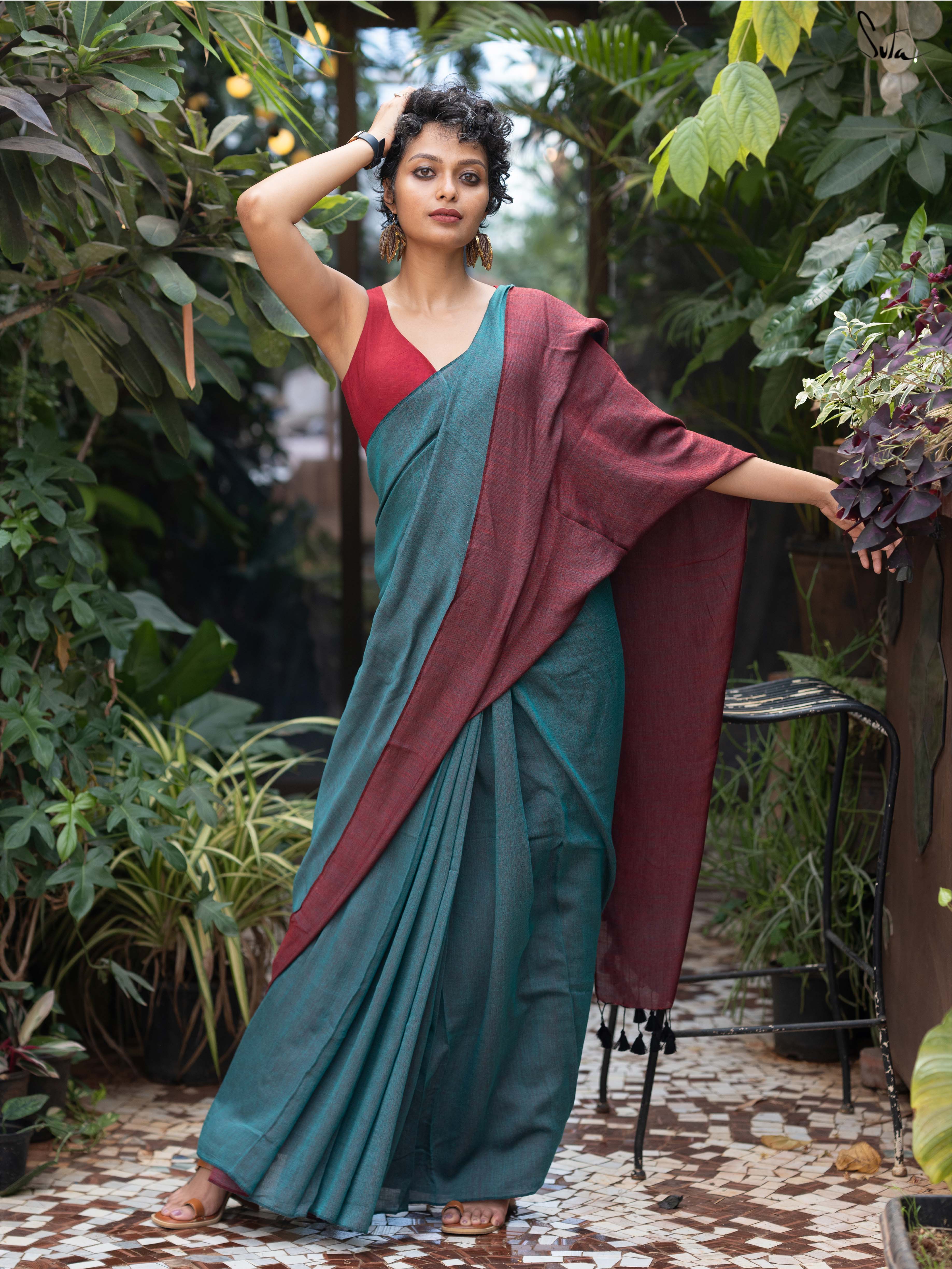 Yin Yang Symphony (Reversible Saree)
