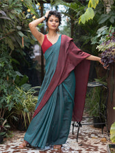 Yin Yang Symphony (Reversible Saree)