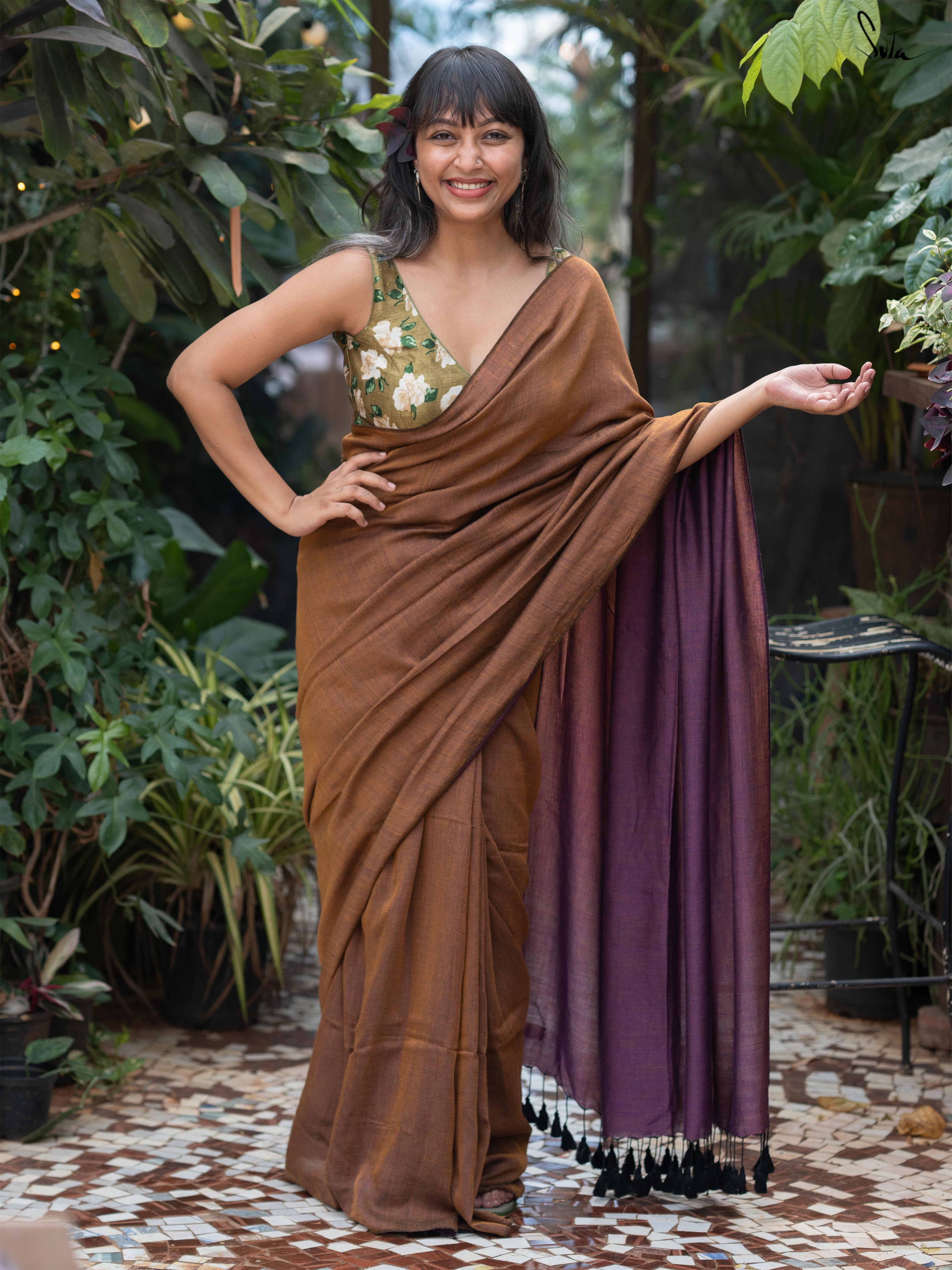 Celestial Yin Yang (Reversible Saree)