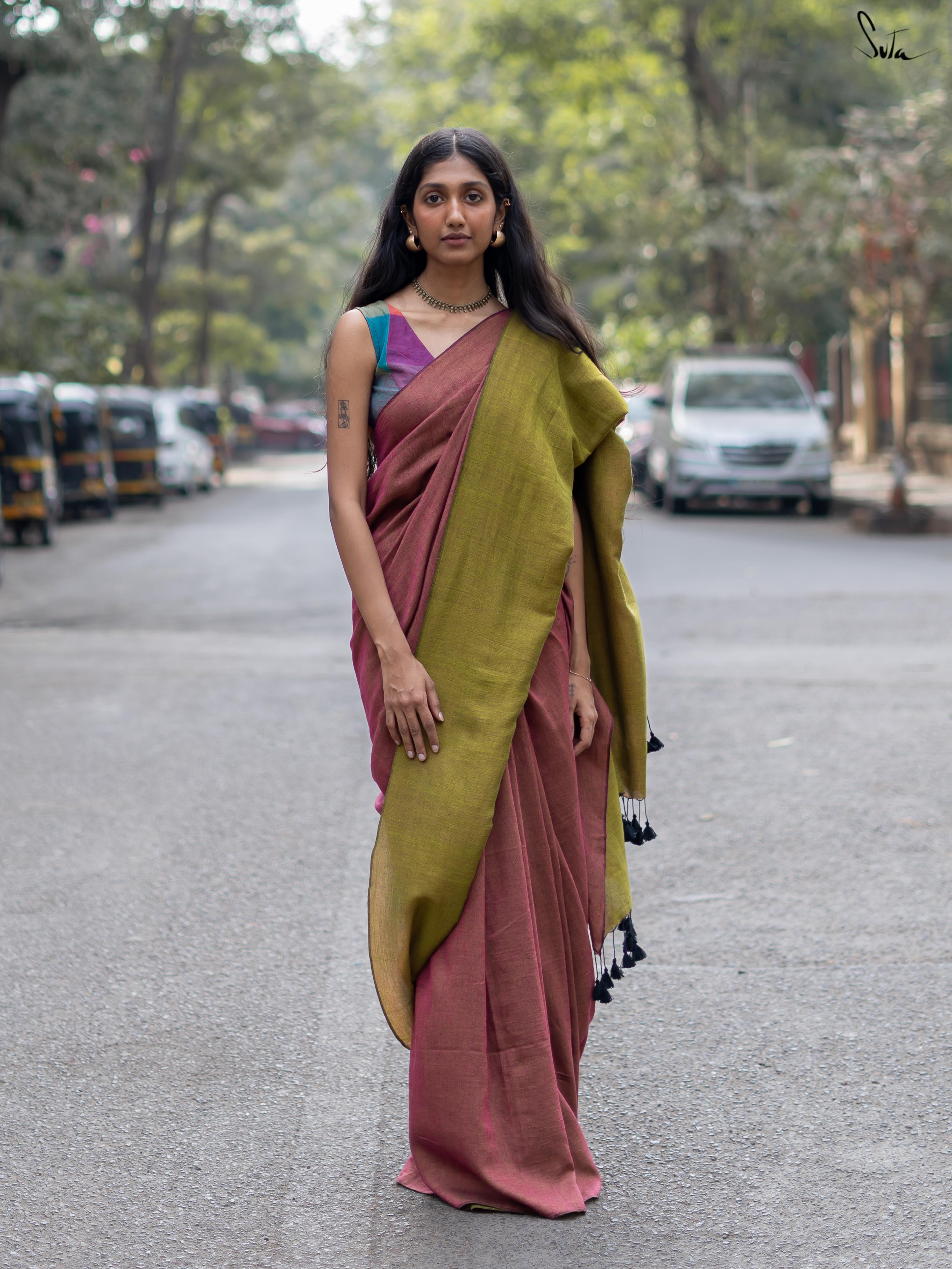 Yin Yang Utopia (Reversible Saree)
