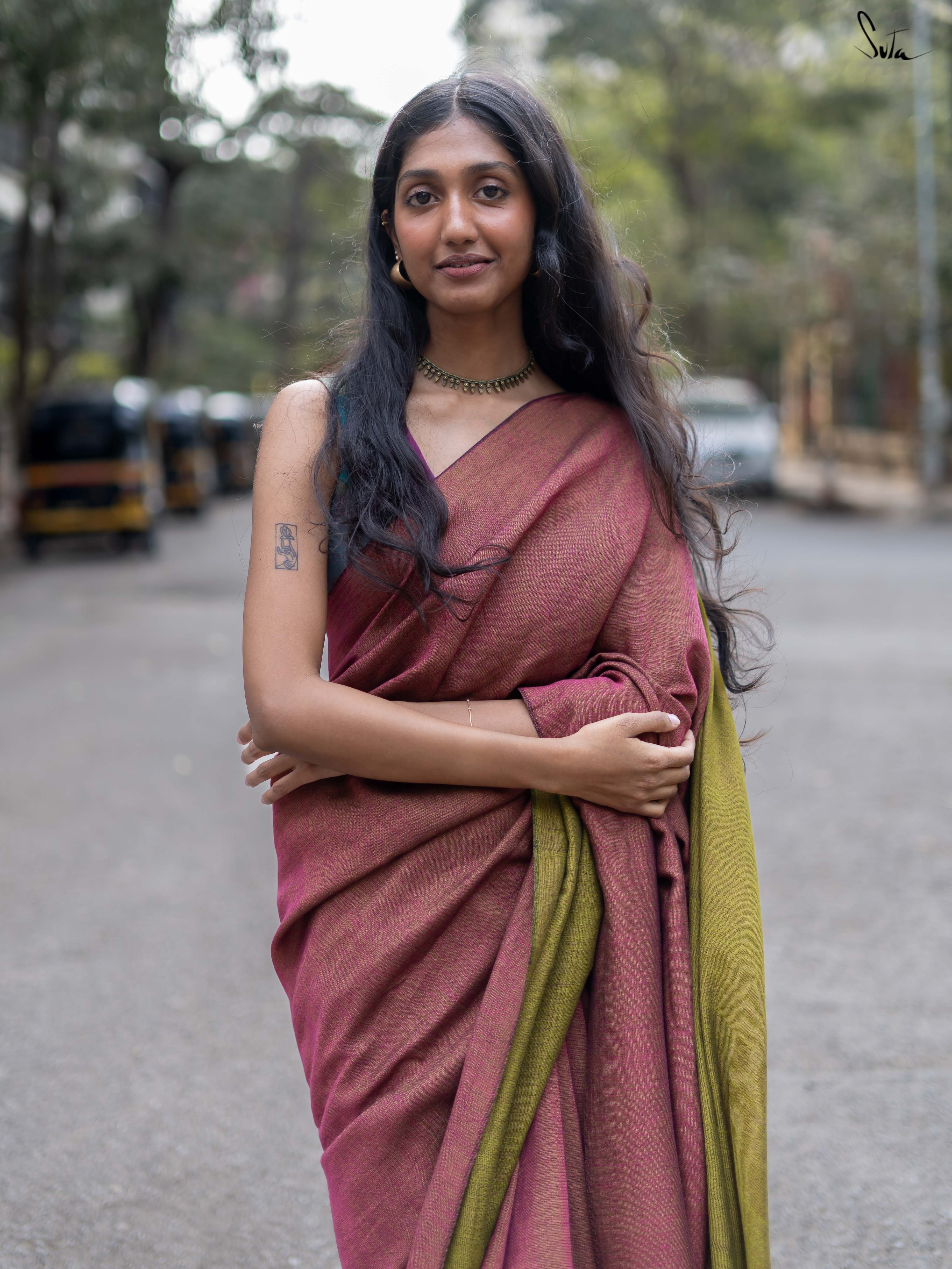 Yin Yang Utopia (Reversible Saree)