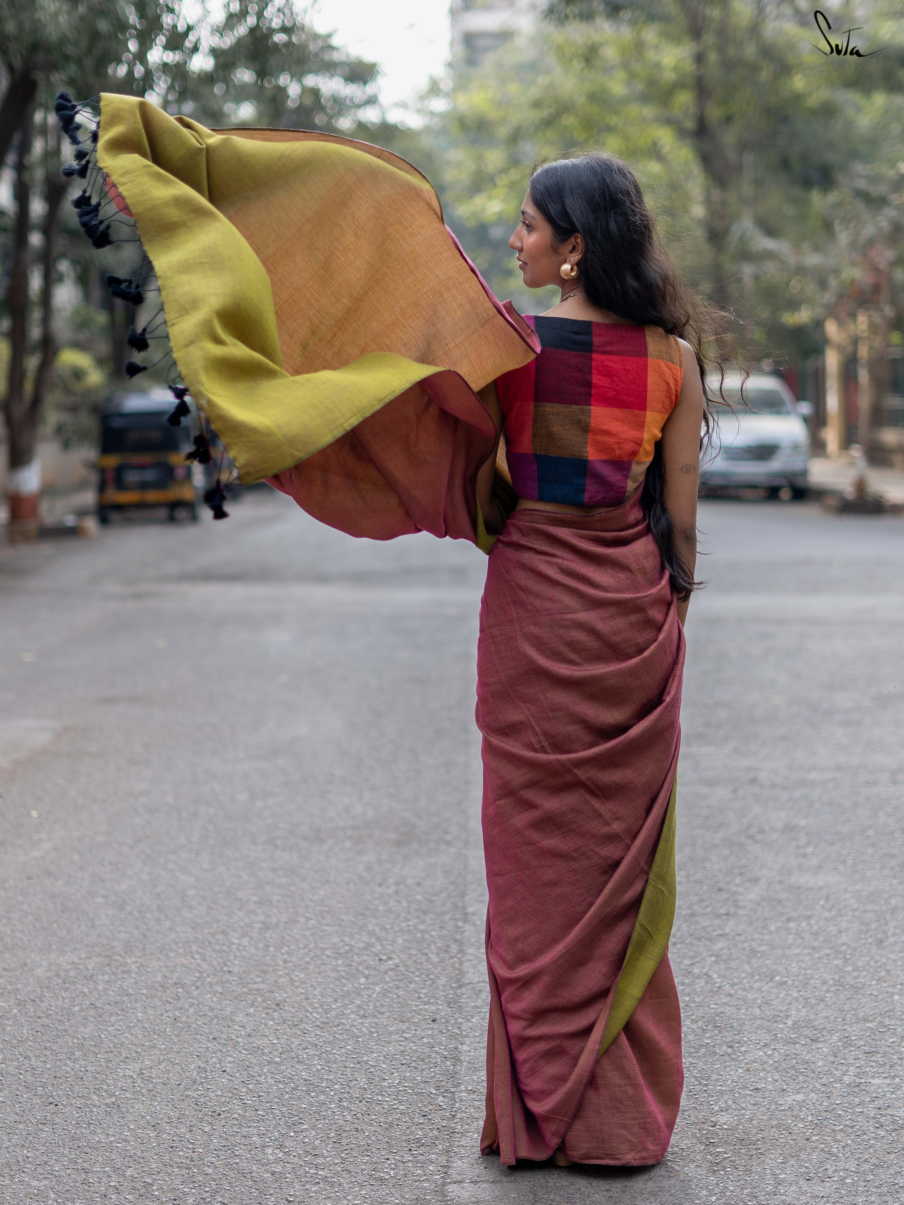 Yin Yang Utopia (Reversible Saree)