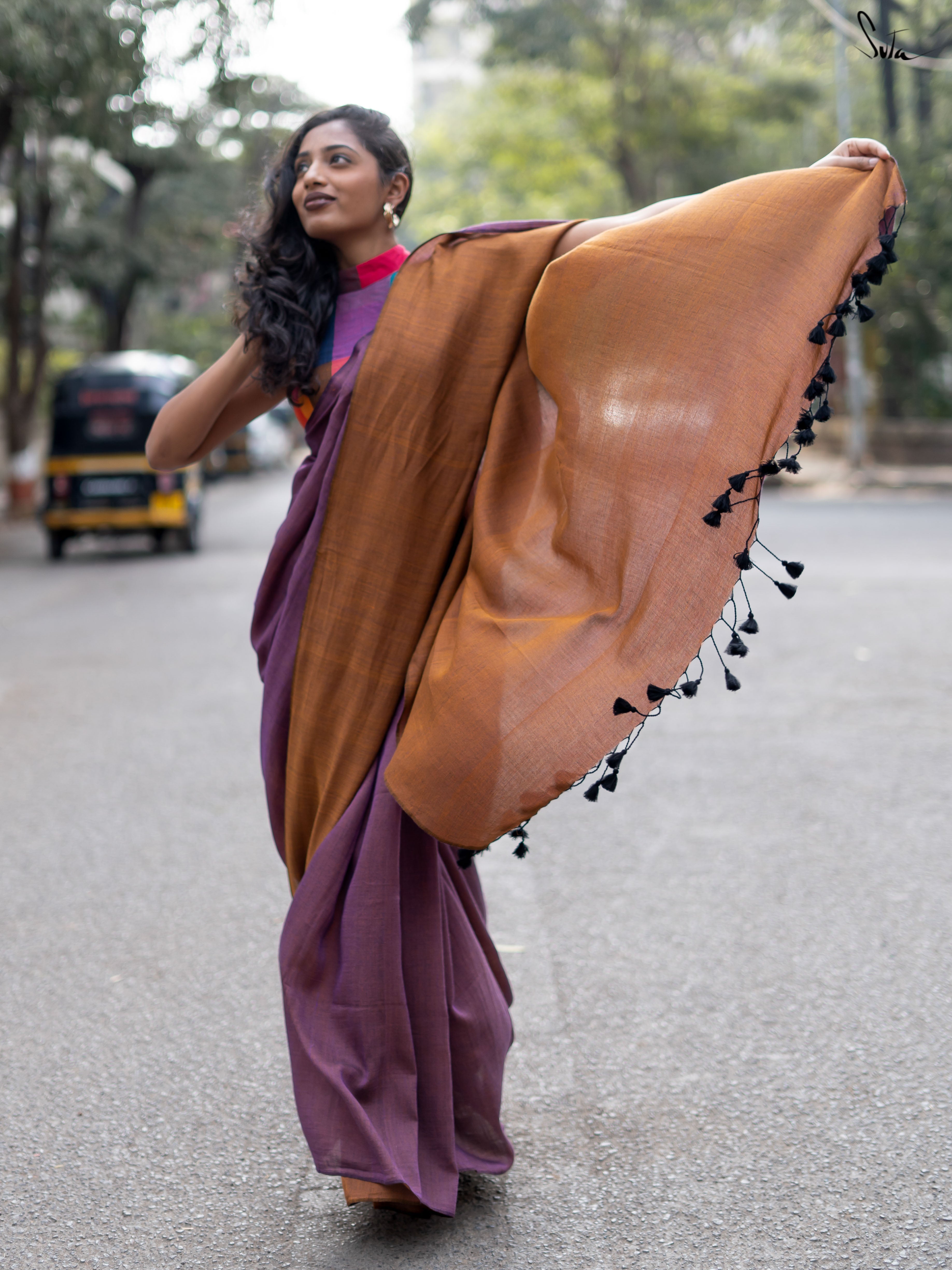 Celestial Yin Yang (Reversible Saree)