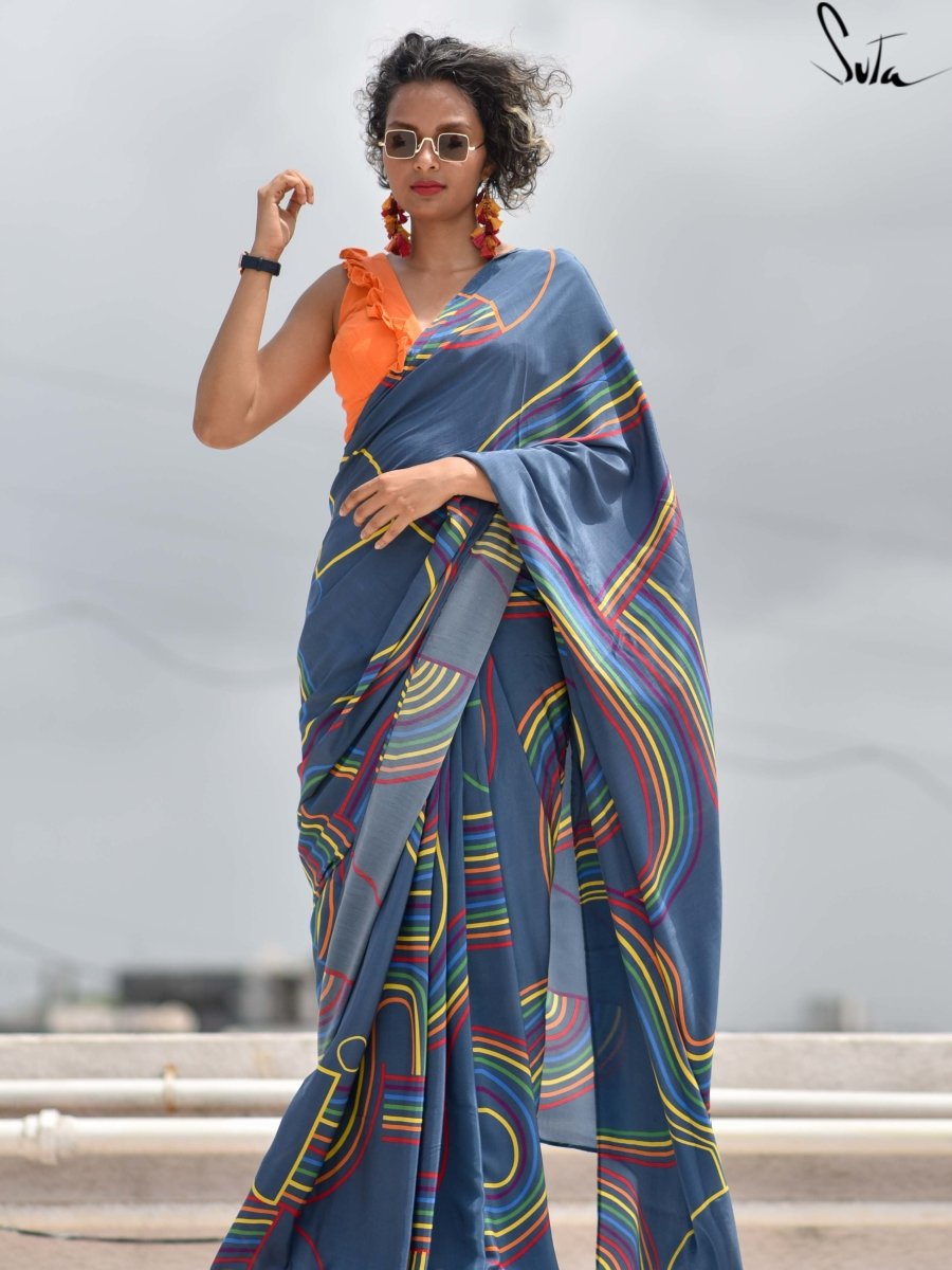 Follow the rainbow (Saree) - suta