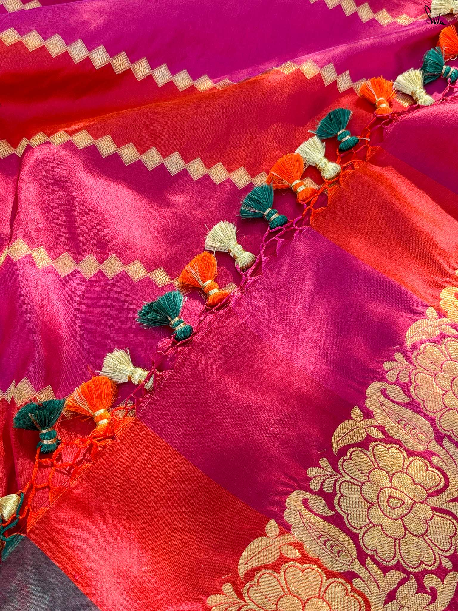 Shivala Pink Banarasi Saree