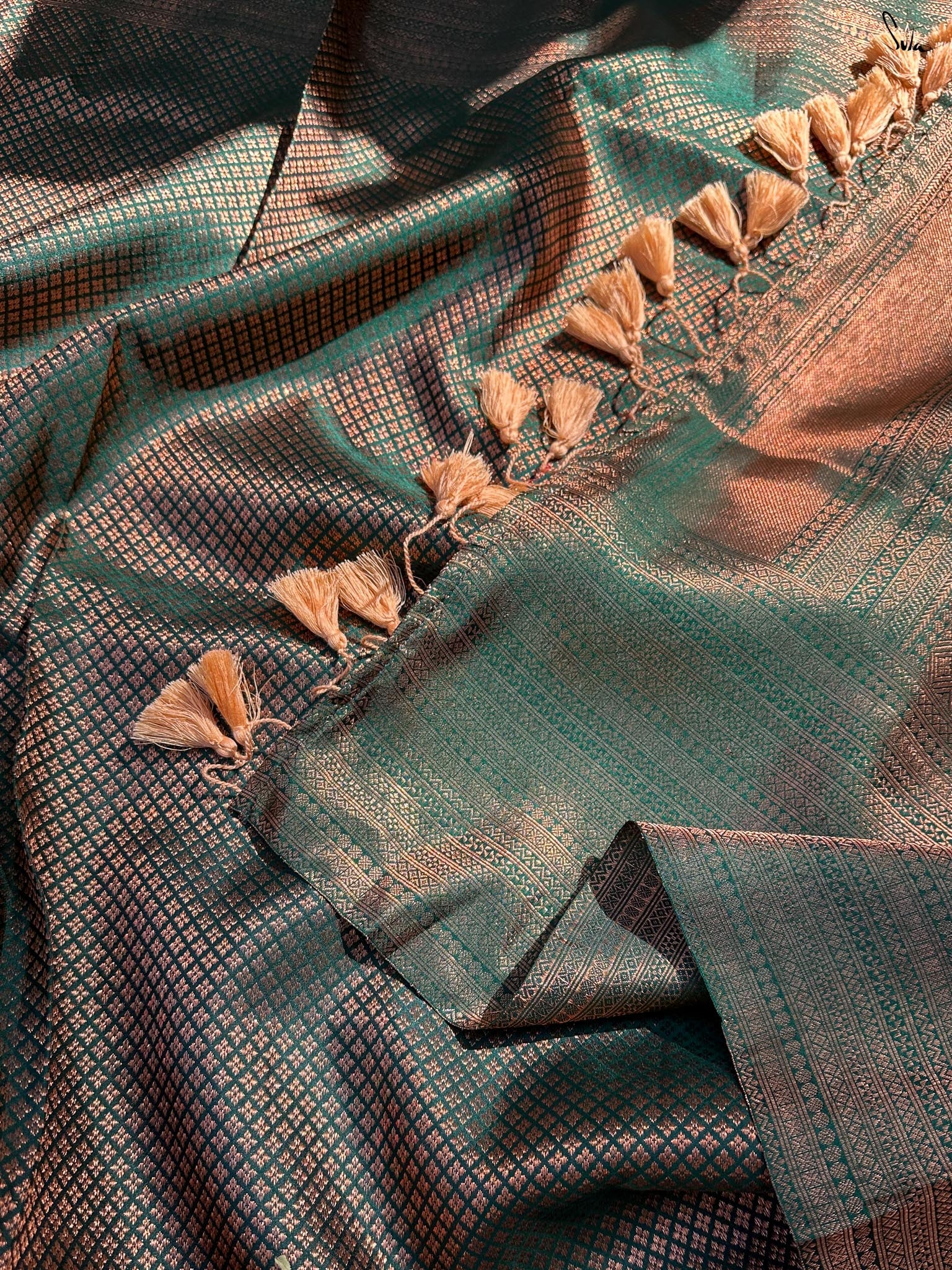 Vaanika Green Kanjivaram Saree