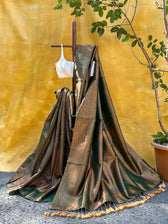 Vaanika Green Kanjivaram Saree