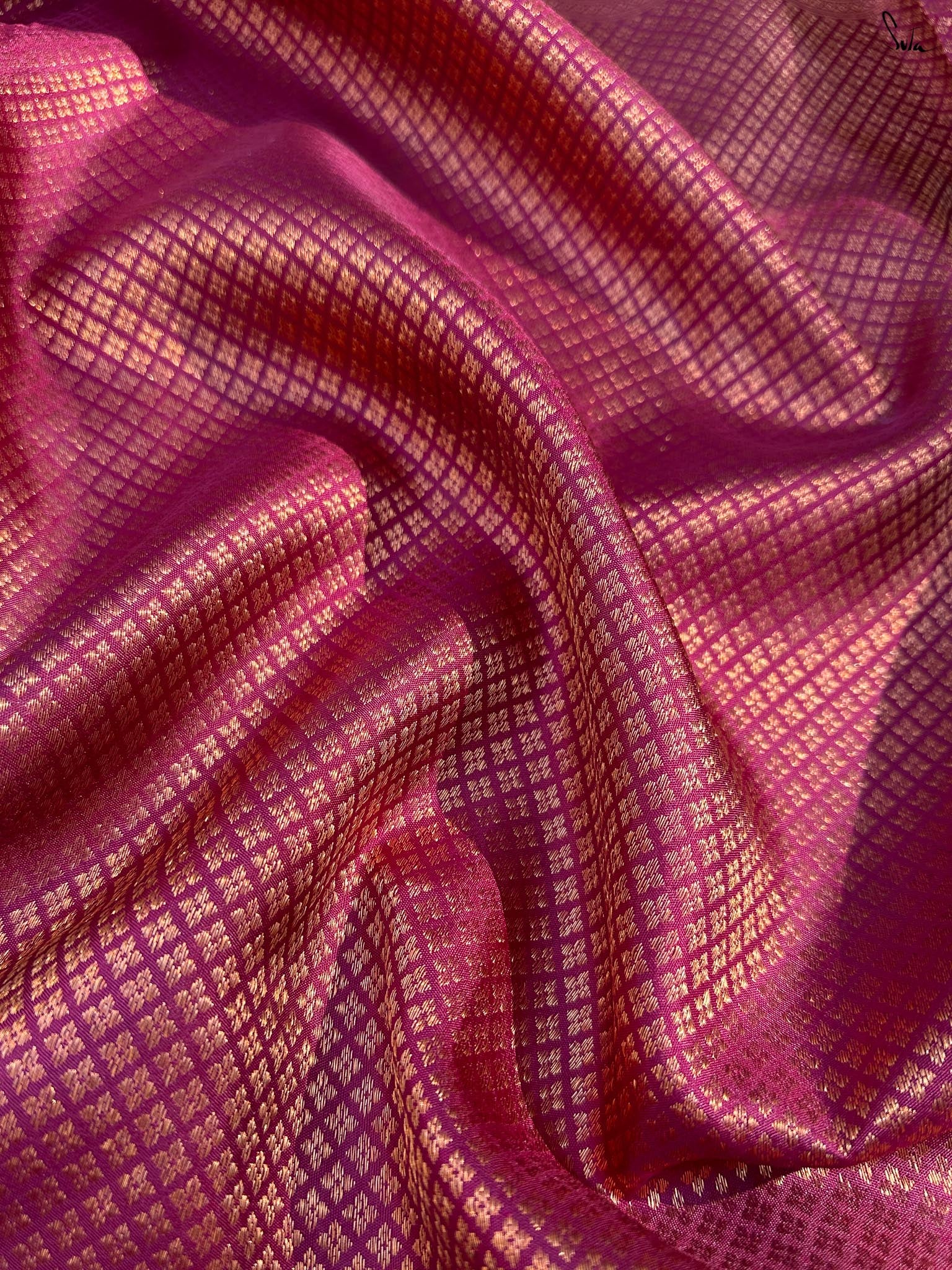 Kaadambari Purple Kanjivaram Saree