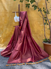 Kaadambari Purple Kanjivaram Saree