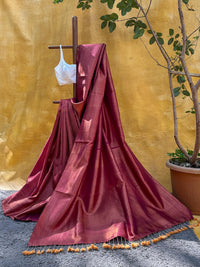 Kaadambari Purple Kanjivaram Saree