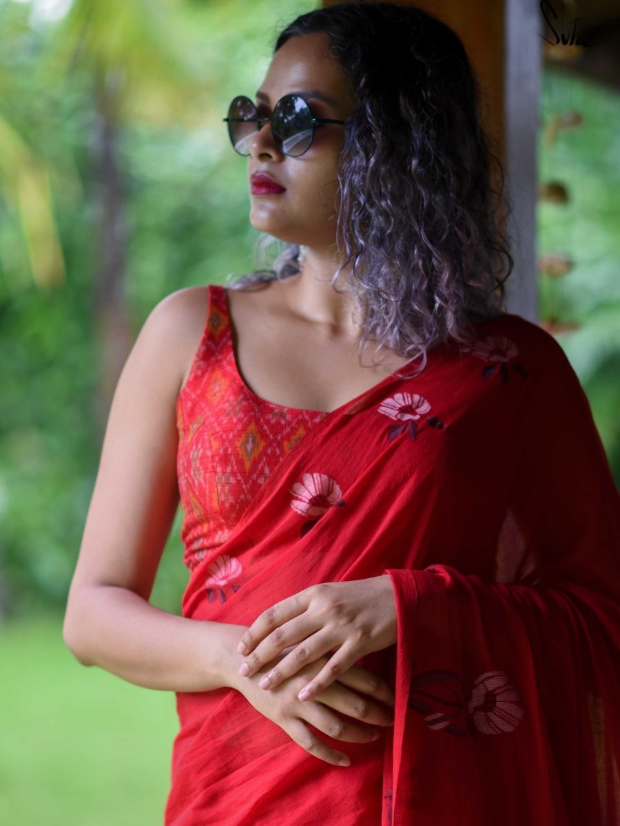 Laal Suraj (Blouse) - suta.in