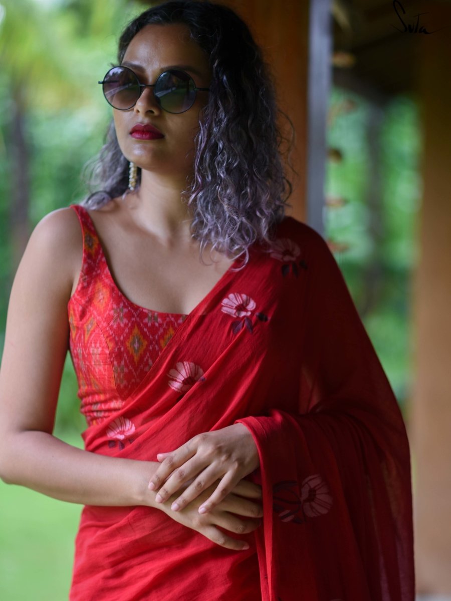 Laal Suraj (Blouse) - suta.in