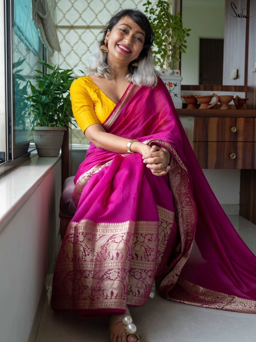 Mighty Dusk (Saree) - suta