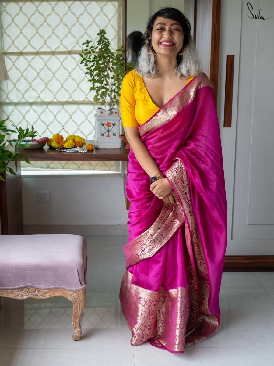 Mighty Dusk (Saree) - suta