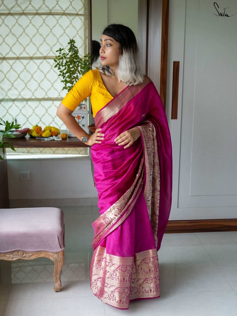 Mighty Dusk (Saree) - suta