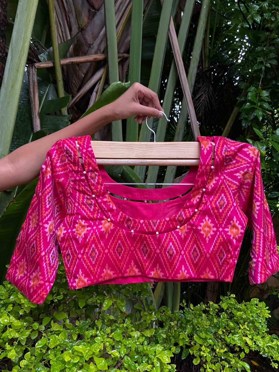 MOTIYON KI NADI PINK (BLOUSE) - suta.in