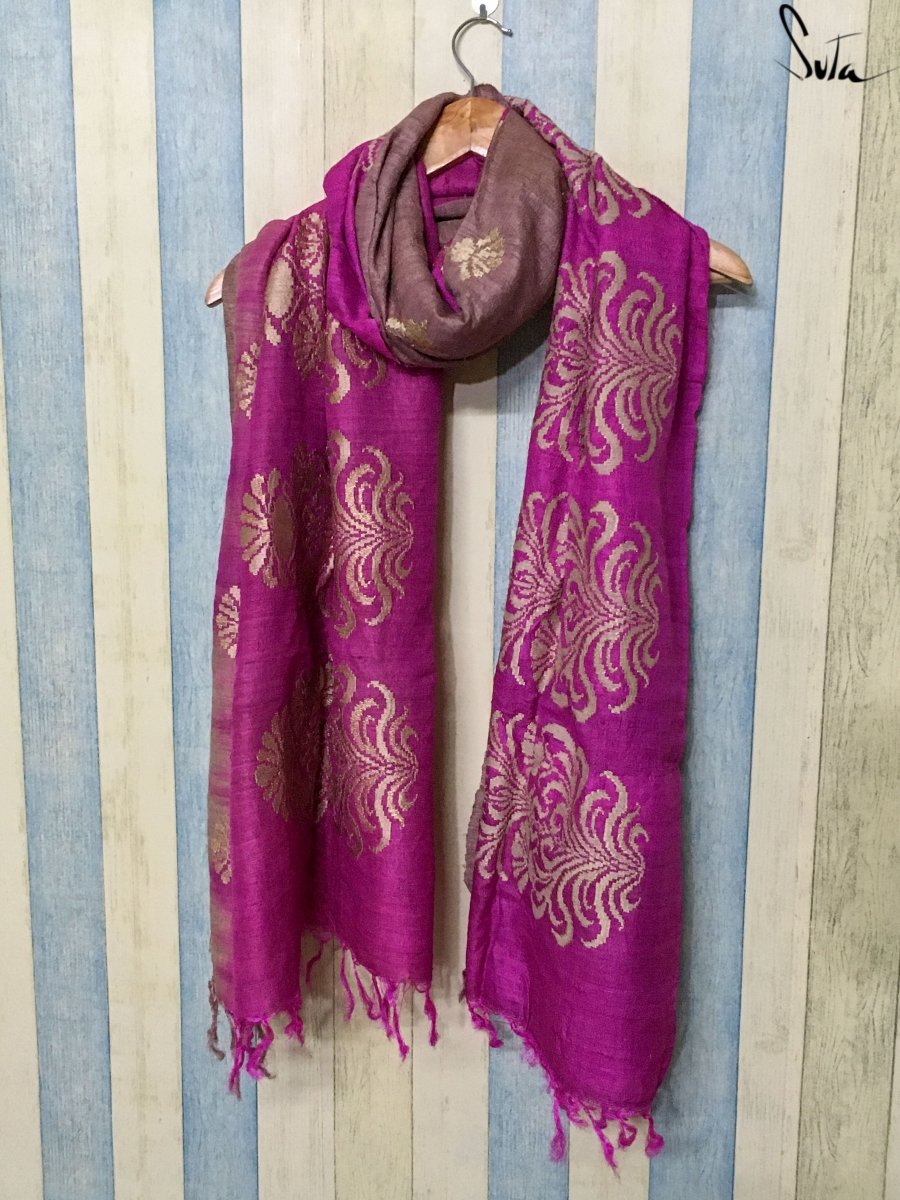 Pink spruce (Dupatta) - suta