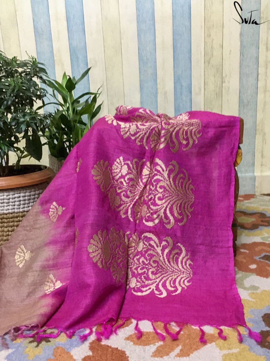 Pink spruce (Dupatta) - suta