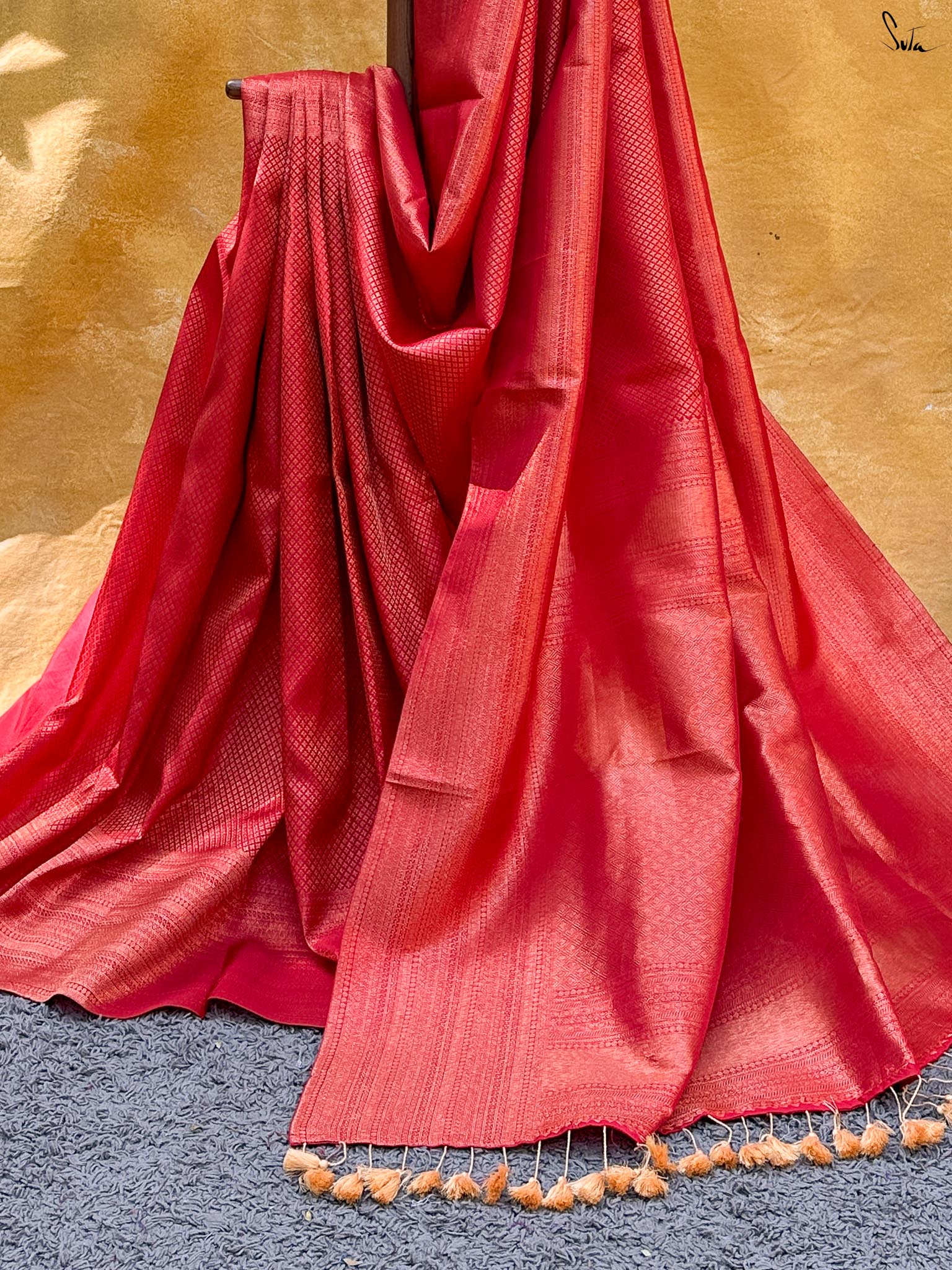 Devanshi Red Kanjivaram Saree