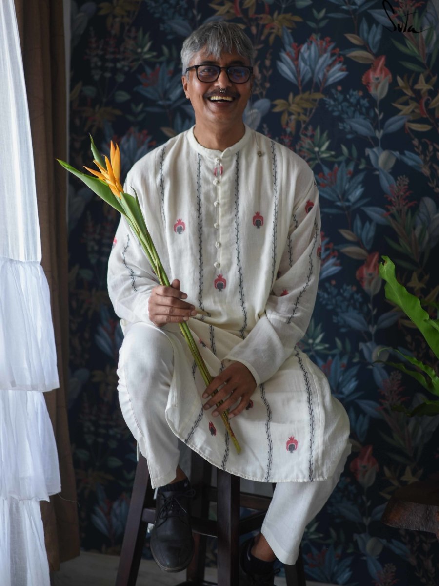 Swords and Lillies (Kurta) - suta.in