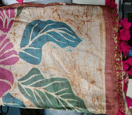 Tussar Handbatik Silk  - IGS-04