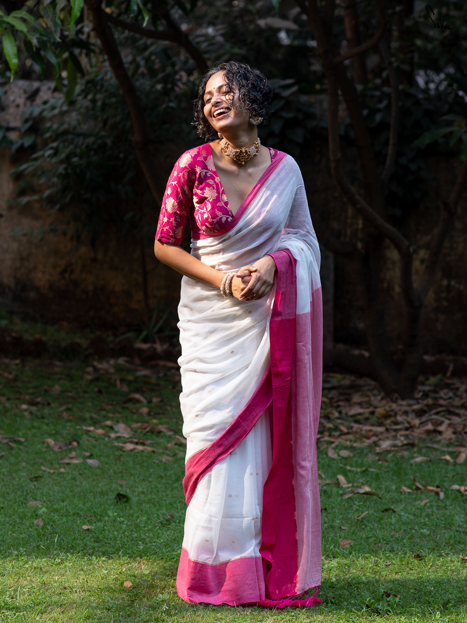 Chandrama Kusum Saree