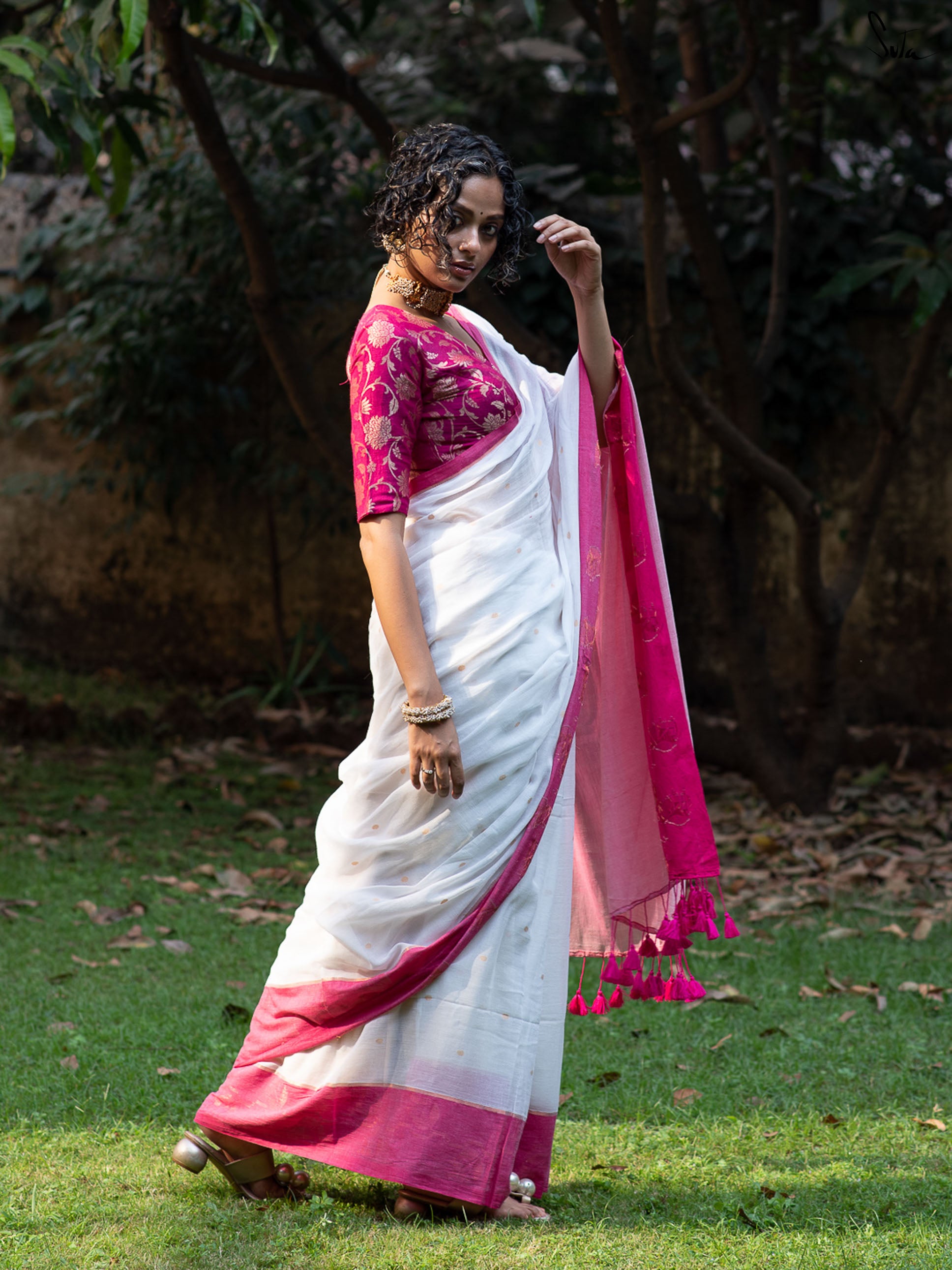 Chandrama Kusum Saree