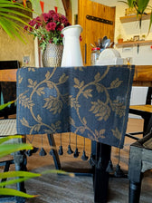 Black Sesame Pudding (Table Runner) - suta