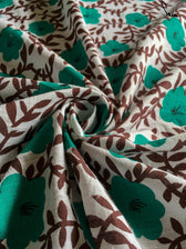 Blue daisy bunch (Fabric) - suta.in