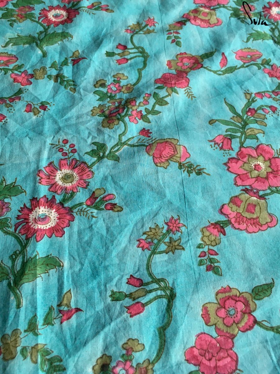 Coral blue (Fabric) - suta.in