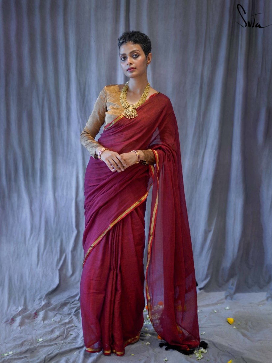 Majestic Maroon Georgette Party Wear Saree at Rs 2995 | Plain Georgette  Sarees in Surat | ID: 11513093873