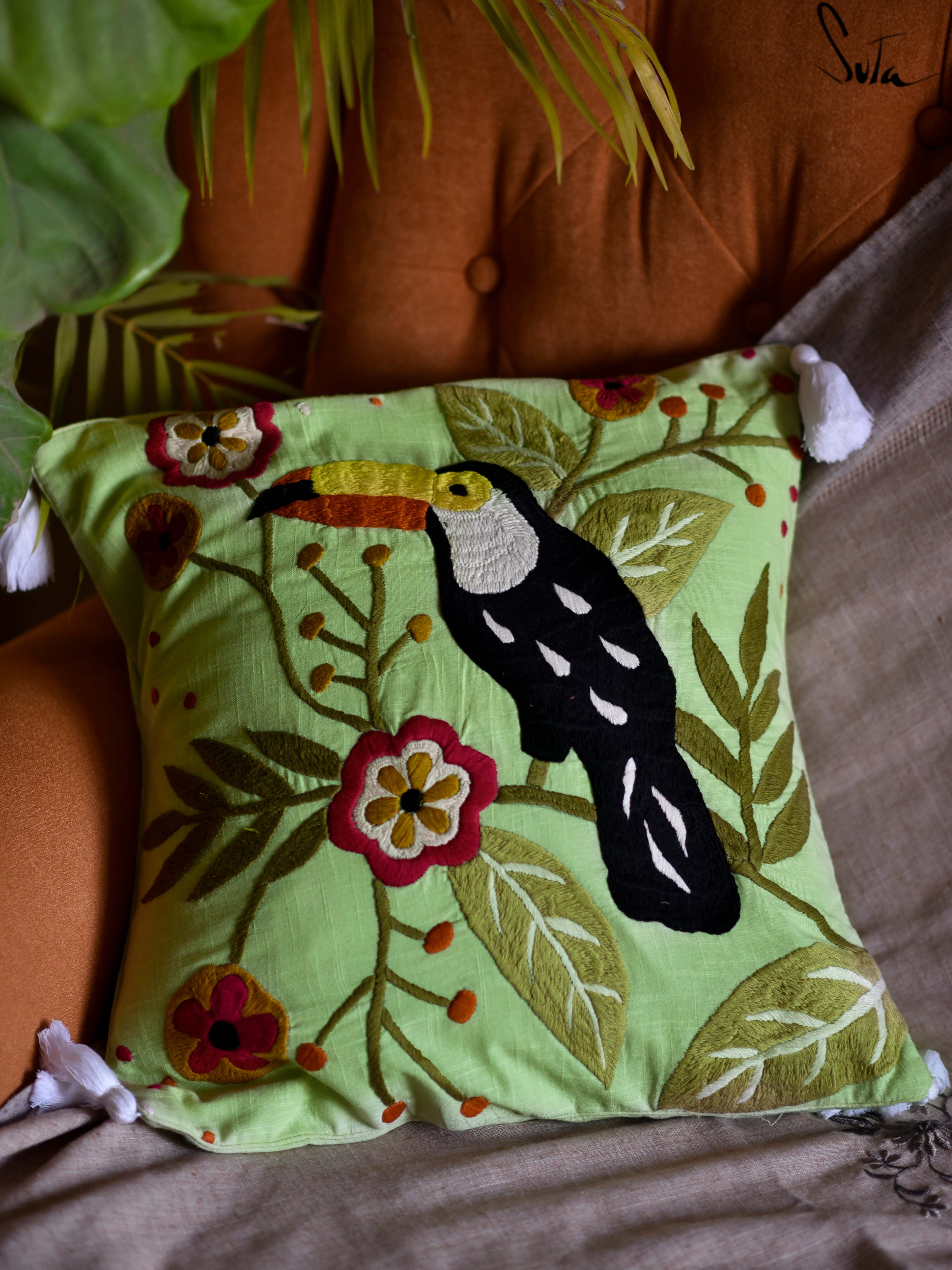 Spring Toucan (Cushion Cover)