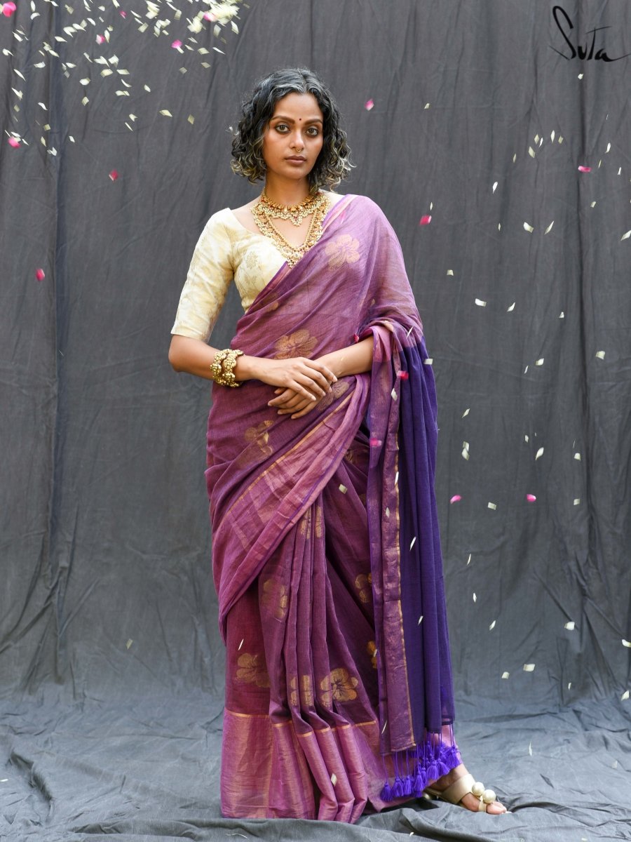 Buy Cotton Silk Saree By Pinkloom Brand at Rs.2961/Piece in kolkata offer  by PinkLoom