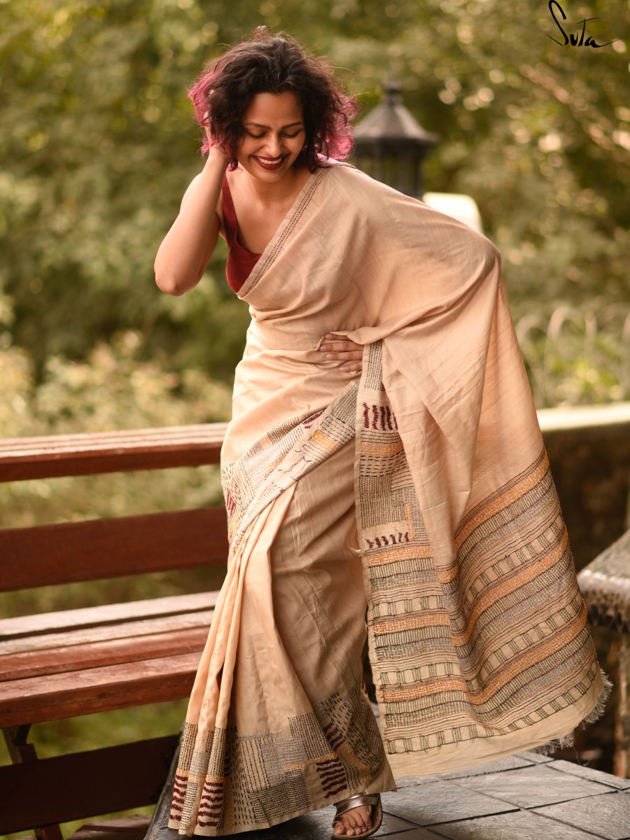 cotton sarees with embroidery