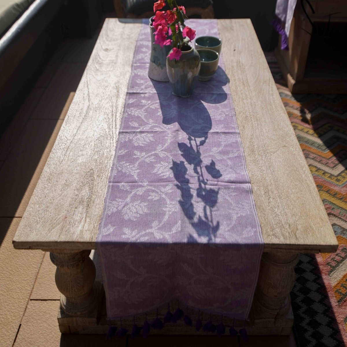Lavender Berry crumbles (Table Runner) - suta.in